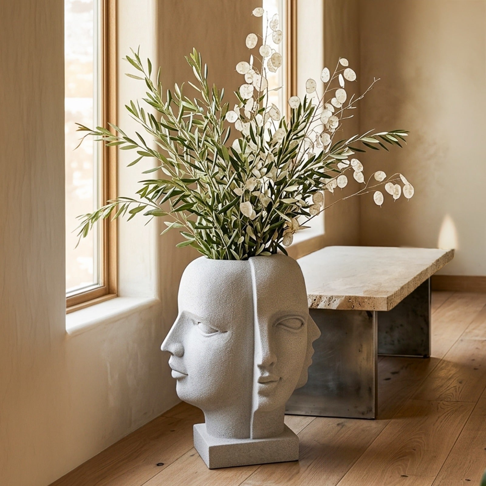 Dual Muse Planter (Grey) - Small (61cm)