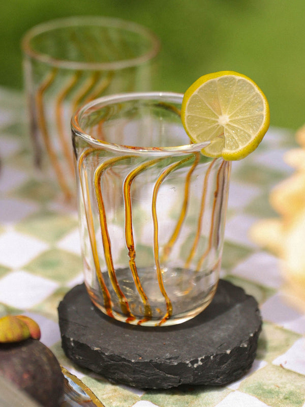 Handblown Amber Glass - Beachcomber