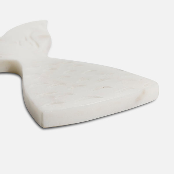 FISHTAIL - MARBLE IVORY COASTER