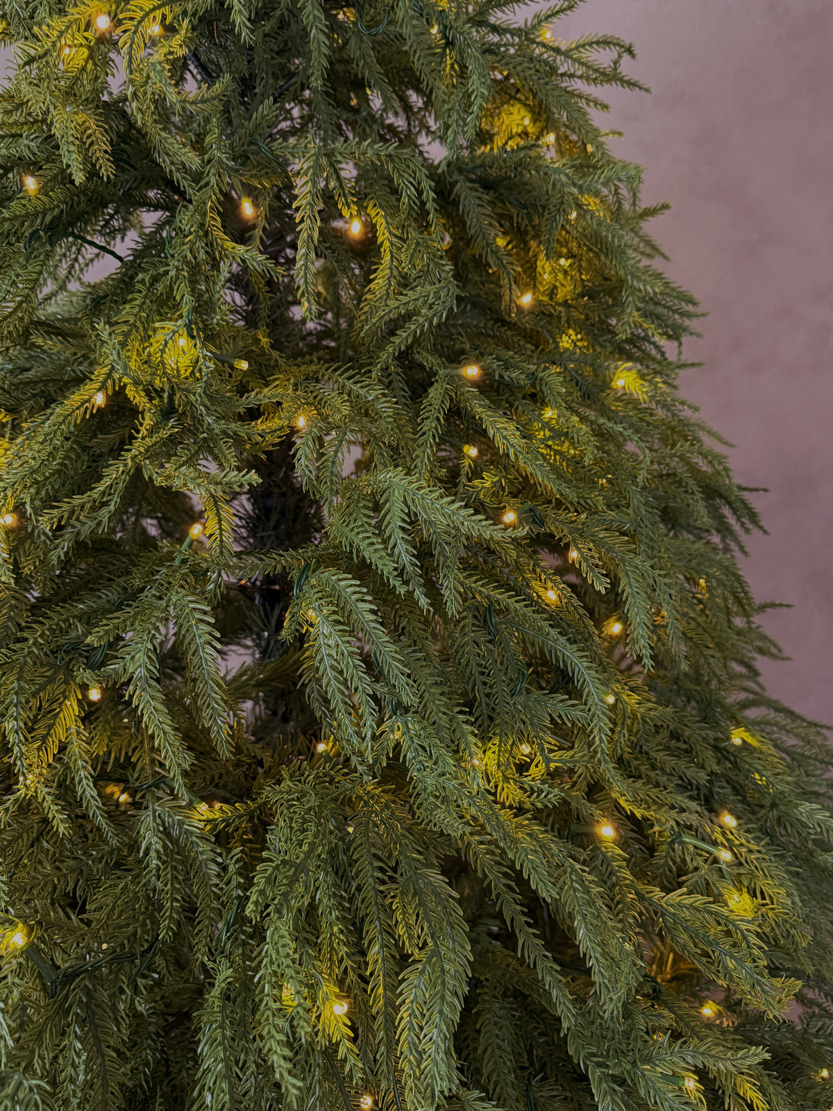 Ultra-Realistic PE Christmas Tree with Warm Lights- 4