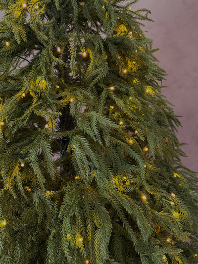 Ultra-Realistic PE Christmas Tree with Warm Lights- 4