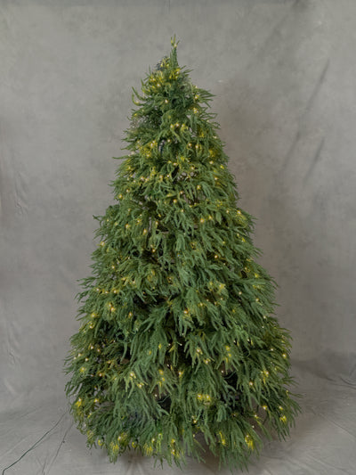 Ultra-Realistic PE Christmas Tree with Warm Lights- 4
