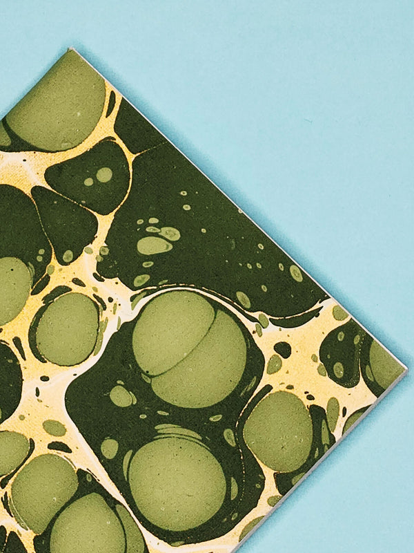 A5 Ebru Softcover Notebook Emerald