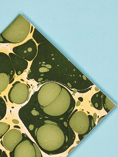 A5 Ebru Softcover Notebook Emerald