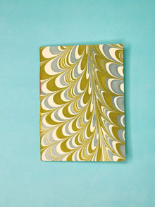 A5 Ebru Softcover Notebook Green