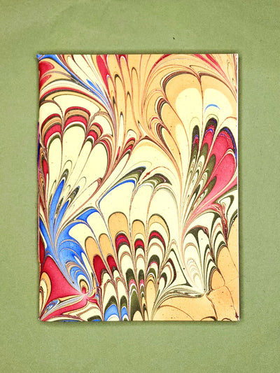 A5 Ebru Softcover Notebook Multicolor