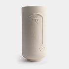 ENIGMATIC FACES CERAMIC VASE