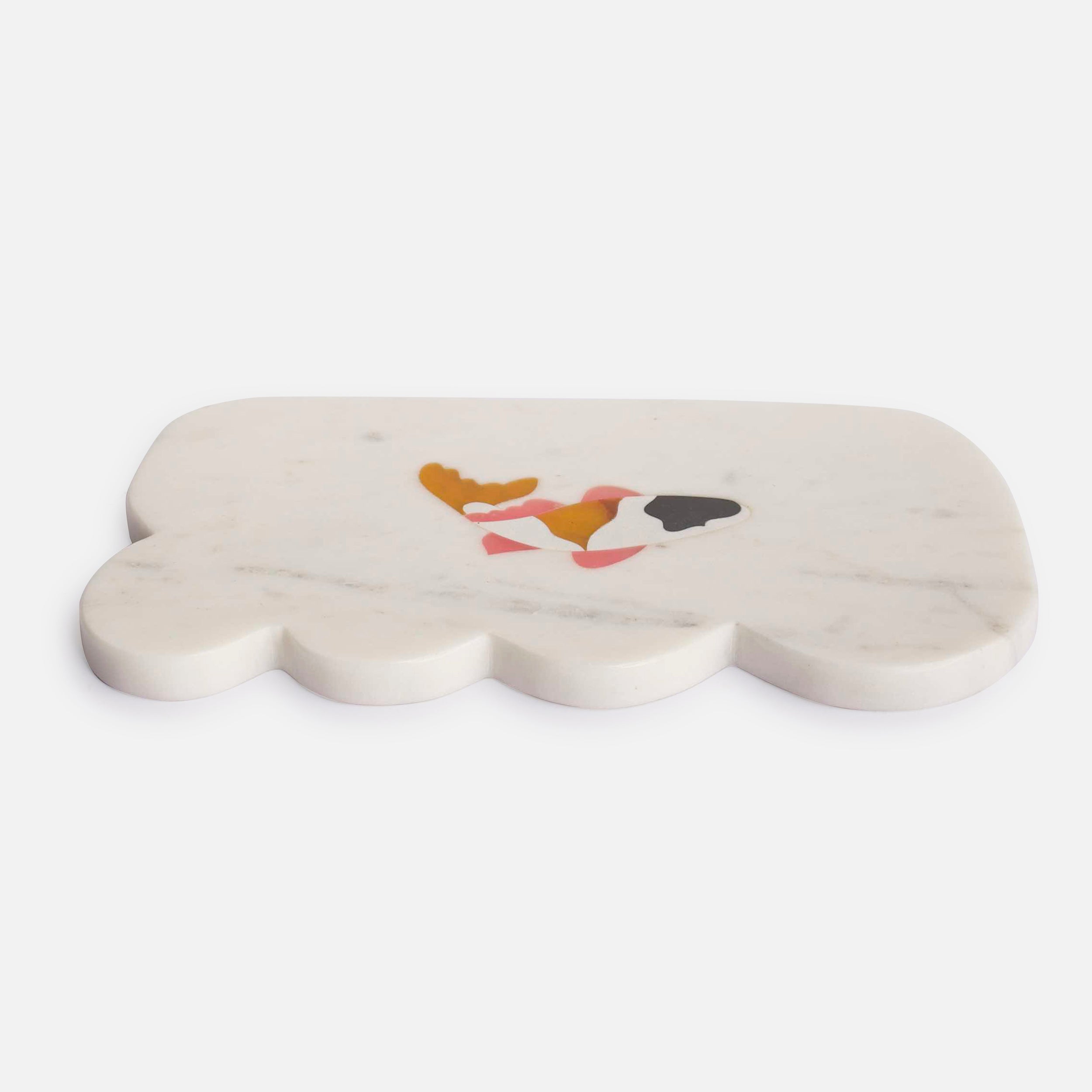 MACKENSIE FISH - IVORY MARBLE PLATTER