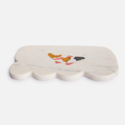 MACKENSIE FISH - IVORY MARBLE PLATTER