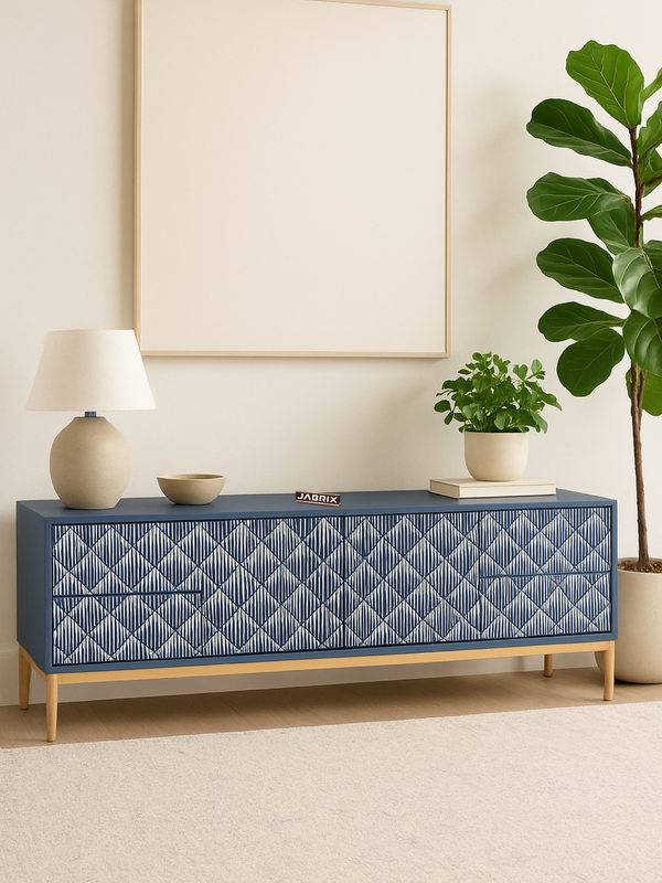 Inlay Media Unit with Drawers - Sunstrike