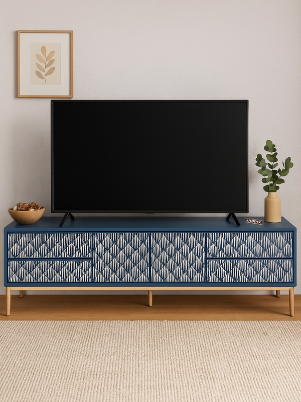 Inlay Media Unit with Drawers - Sunstrike