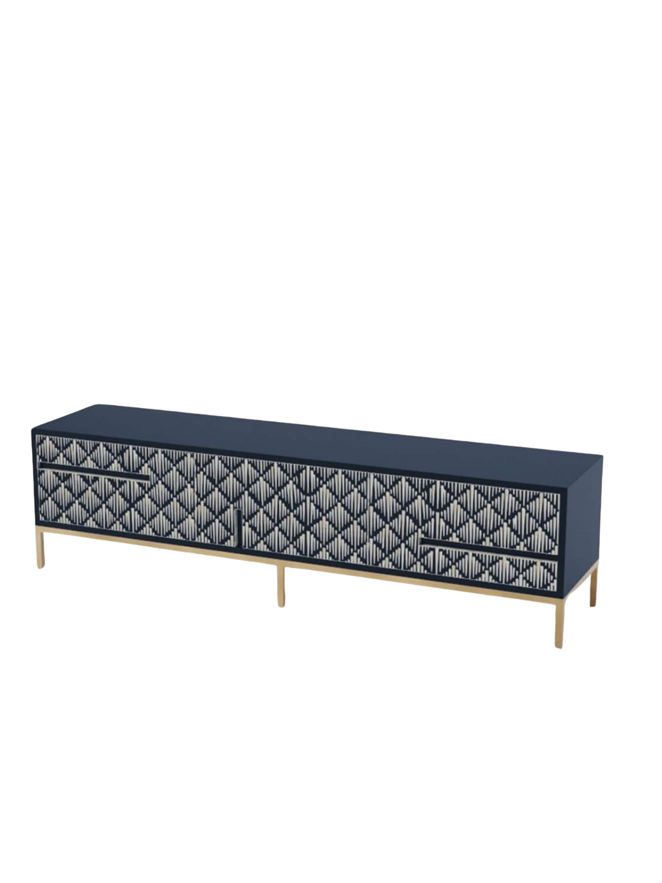 Inlay Media Unit with Drawers - Sunstrike