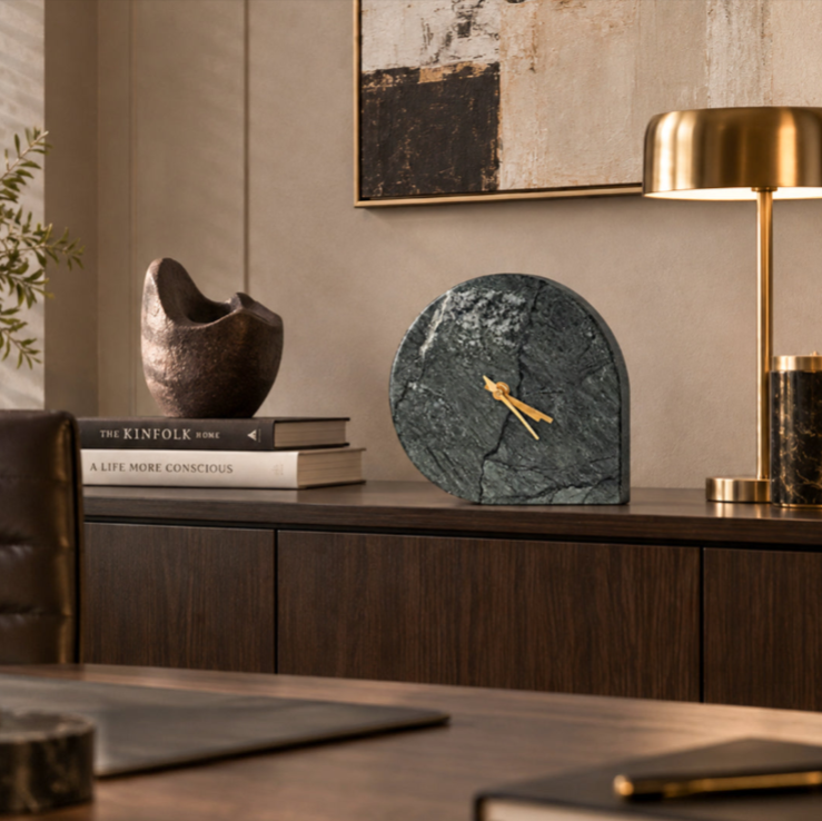 The Noir Stone Clock