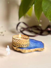 Agate Tea Light Holder Set of 2