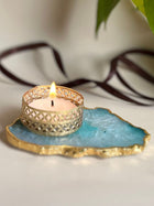 Agate Tea Light Holder Set of 2