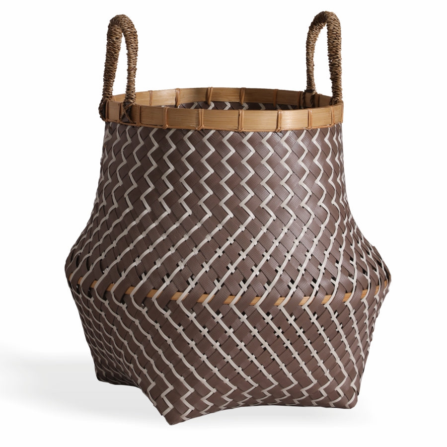 Belly basket brown white