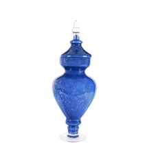 Allure Blue Vase With Lid - Short