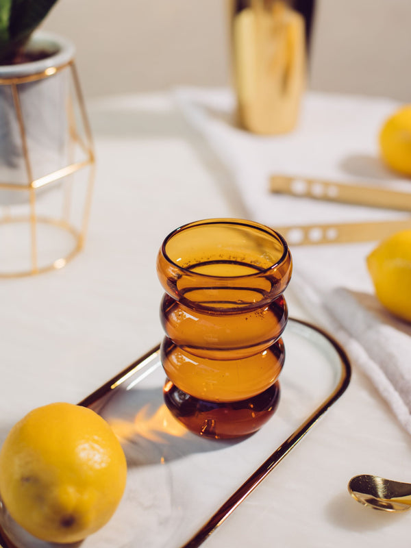 Amber Ring Glass Set Of 4