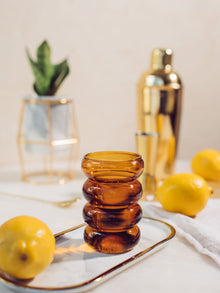 Amber Ring Glass Set Of 4