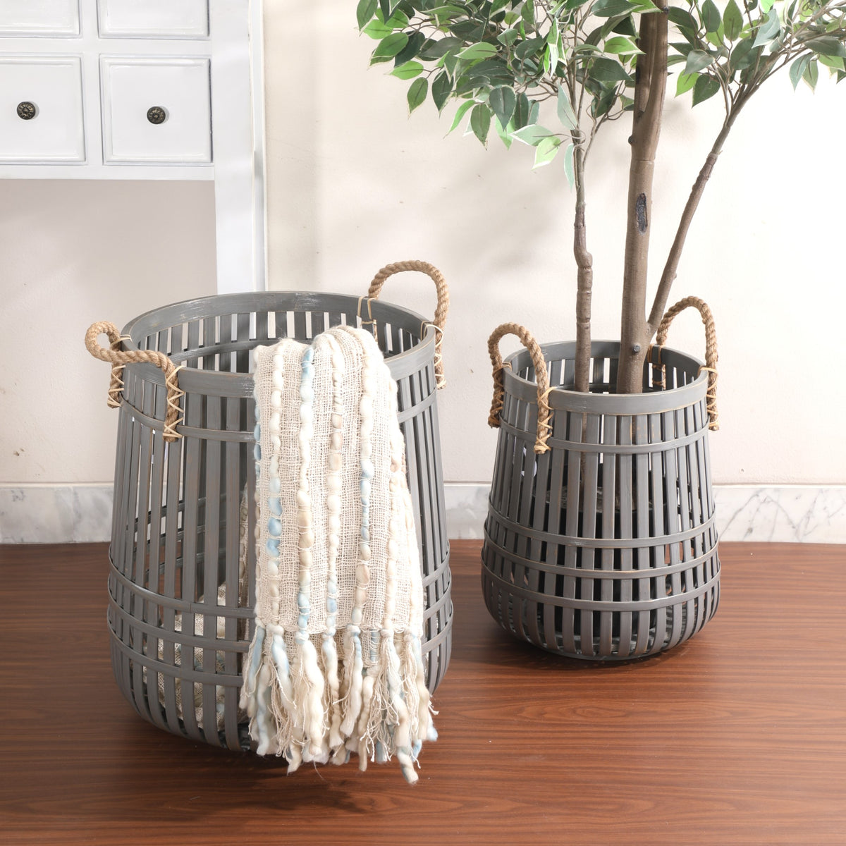 APIA GREY BASKET