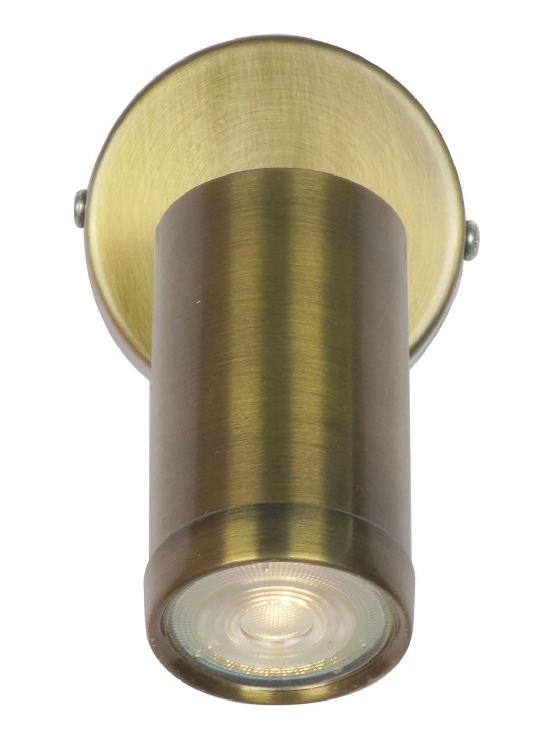 Antique-Brass Finished Cylindrical Contemporary Spot Light