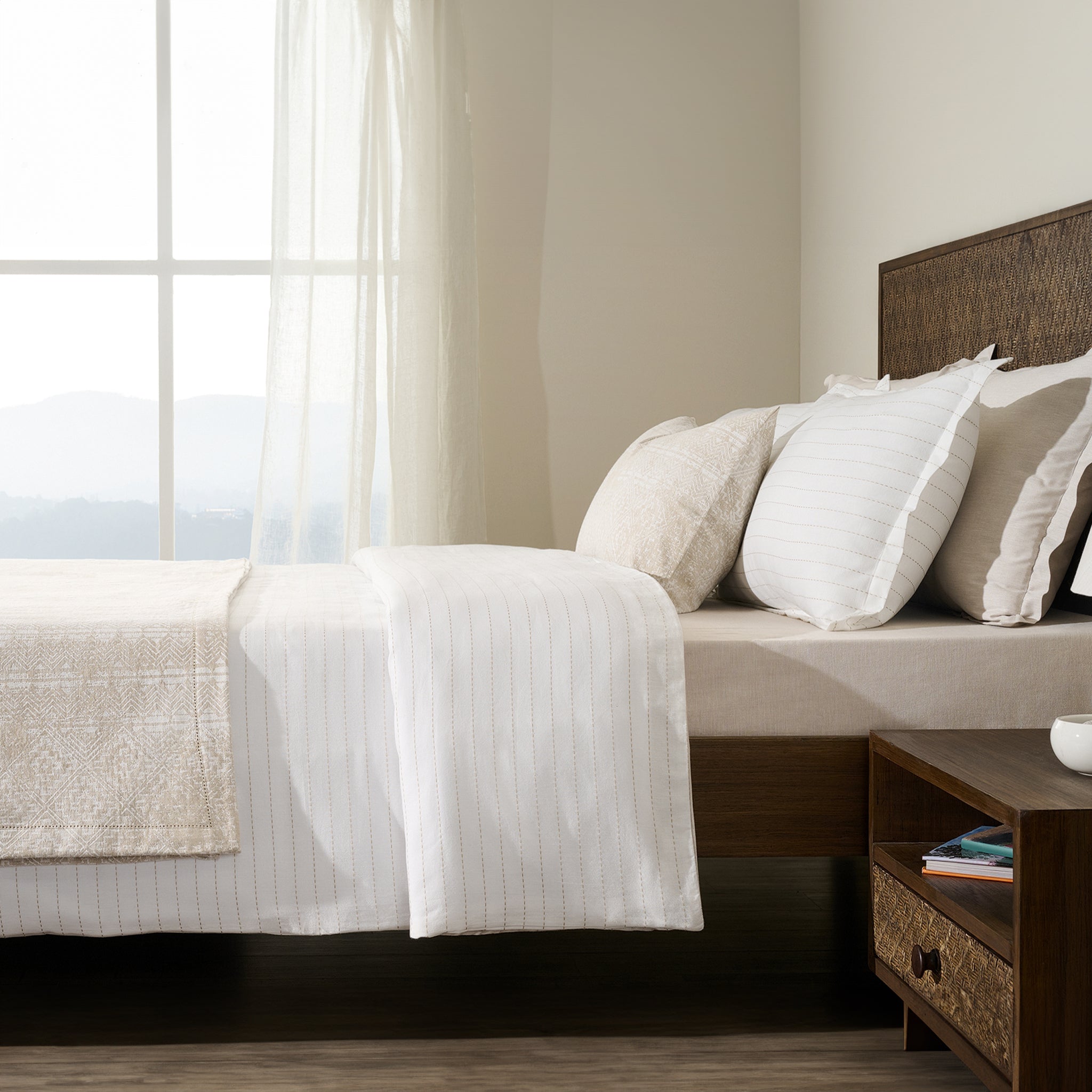 Antique Lace Birch | Cotton Bamboo | Jacquard | Bed Set - Product Image 