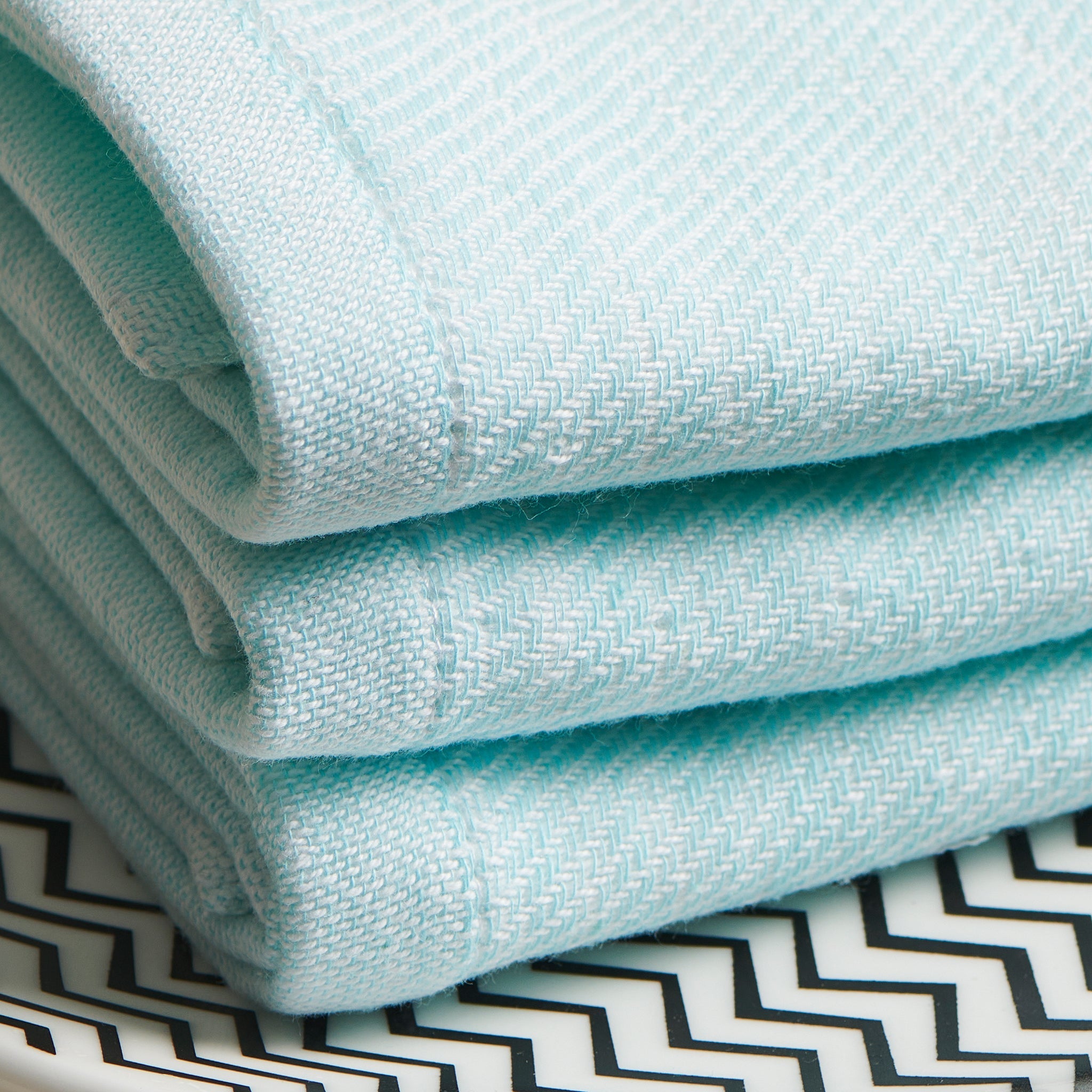 Aqua | Cotton | Hammam Terry | Face Towels - Set of 2