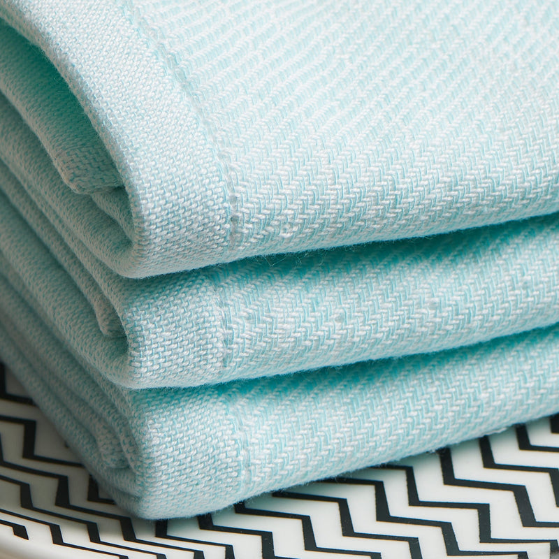 Aqua | Cotton | Hammam Terry | Face Towels - Set of 2