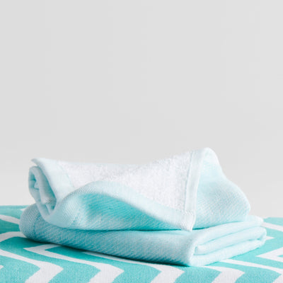 Aqua | Cotton | Hammam Terry | Face Towels - Set of 2