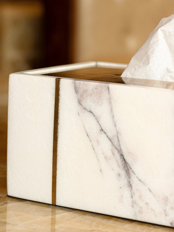 Arabescato Tissue Box