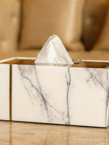 Arabescato Tissue Box