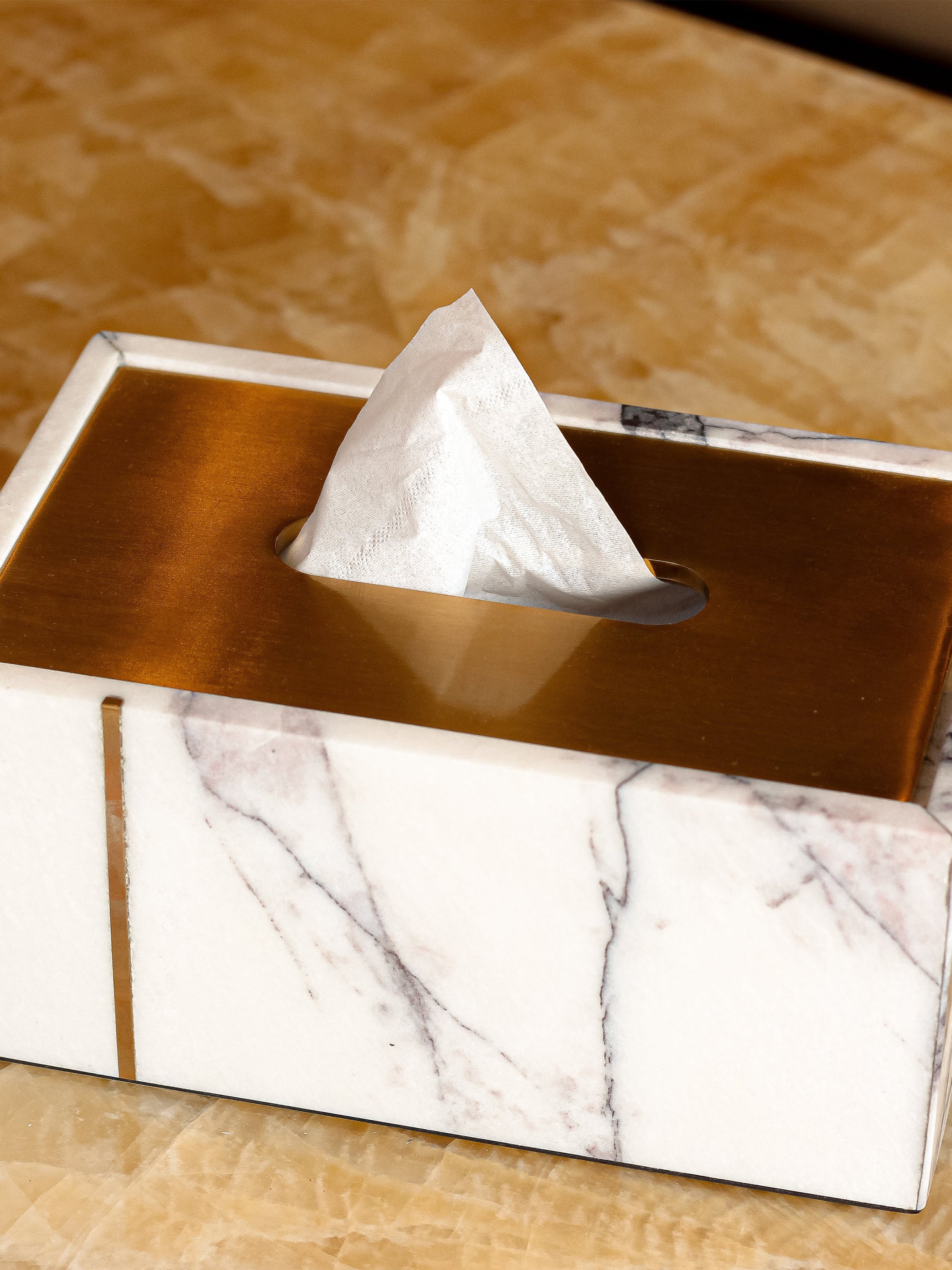 Arabescato Tissue Box