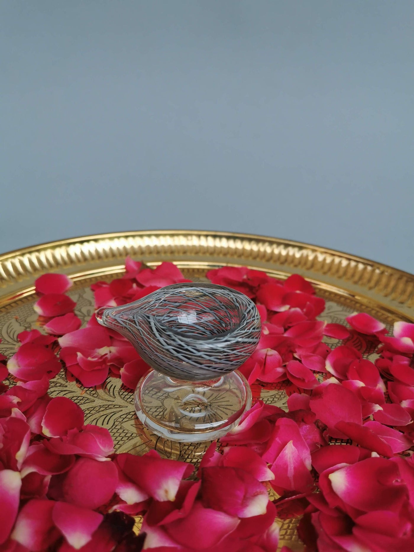 Art Glass Puja Diya- Brahmam Deep