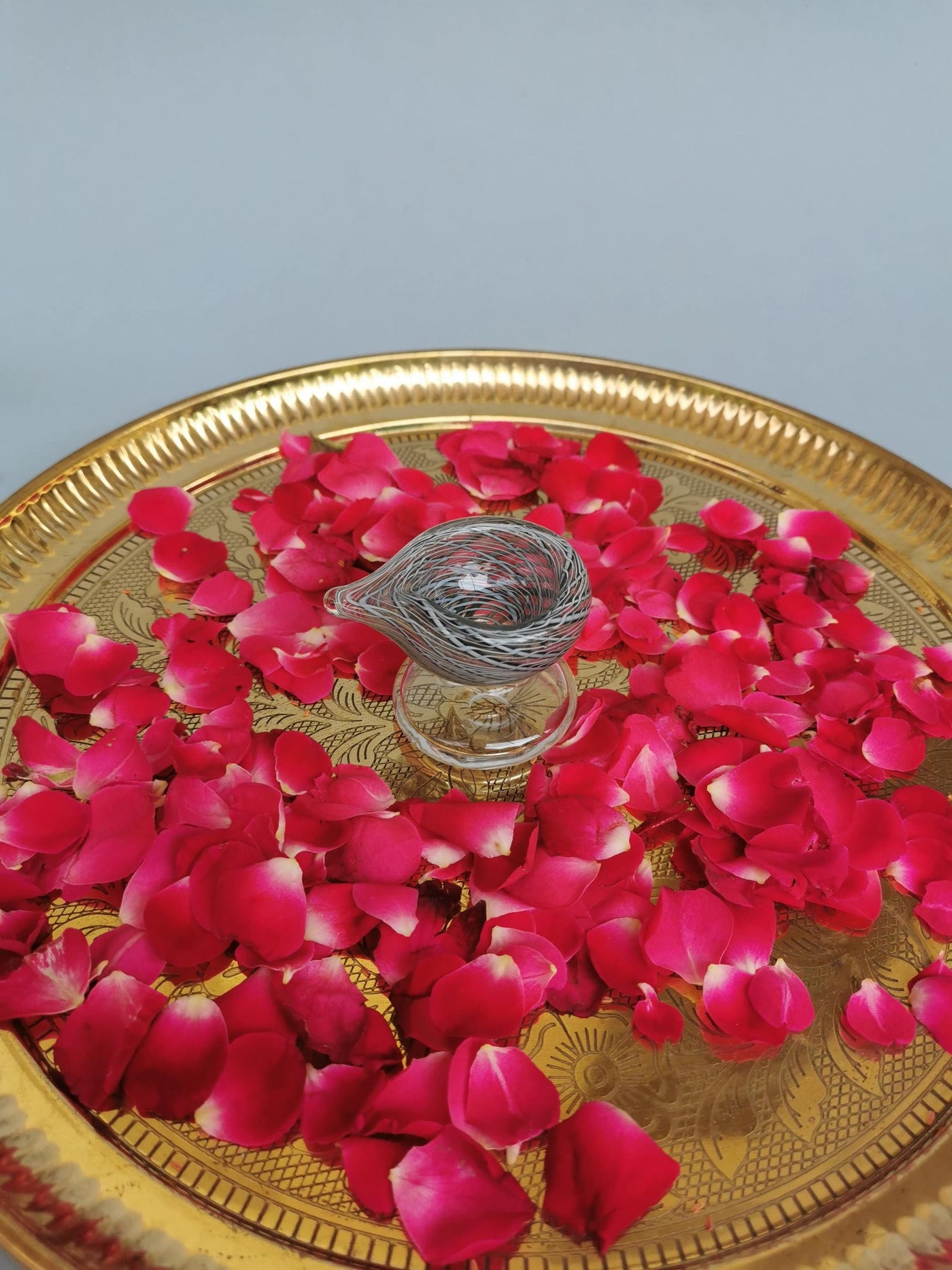 Art Glass Puja Diya- Brahmam Deep