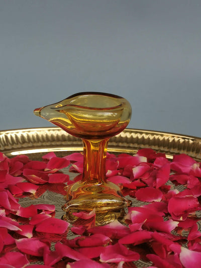 Art Glass Puja Diya- Divya Ambar Jyot