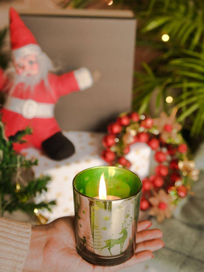 Mercury Deer tea light candle holder