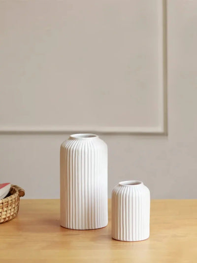 Snow White vase set of 3- Advance premium matt quality