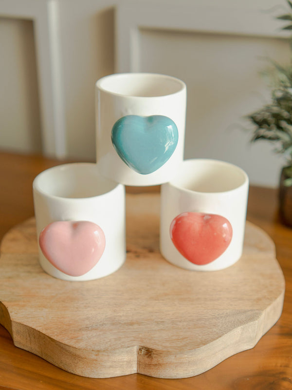 Cozy heart cup set of 3