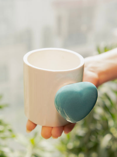 Cozy heart Cup-Blue