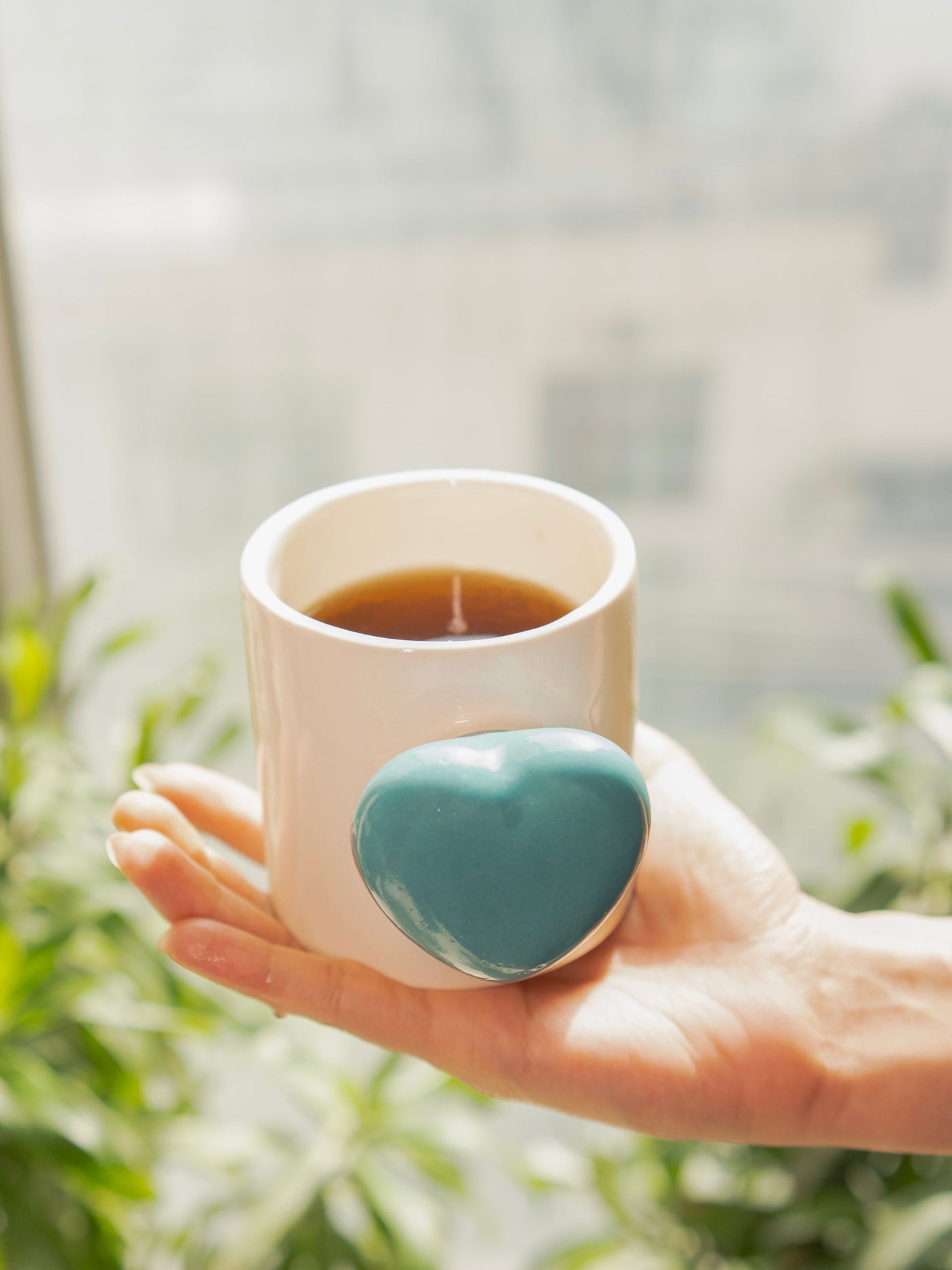 Cozy heart Cup-Blue