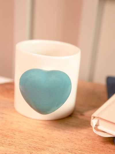 Cozy heart Cup-Blue