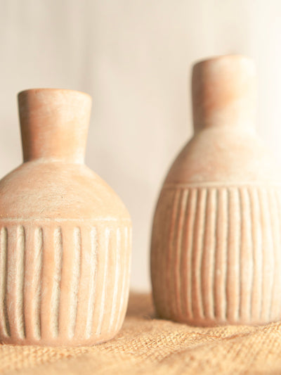 Old World bloom vase set of 2