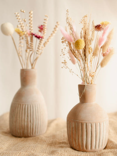 Old World bloom vase set of 2