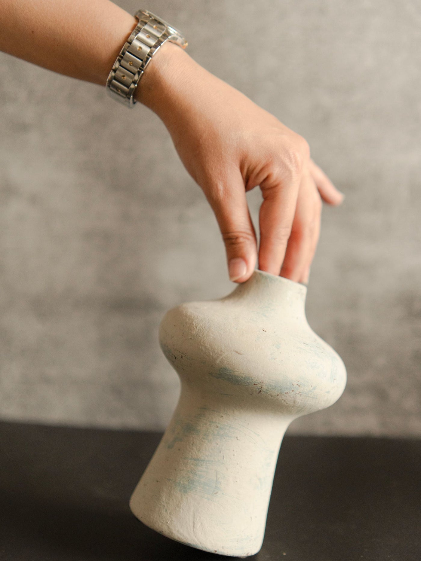 Indigo Whisper vase-Small