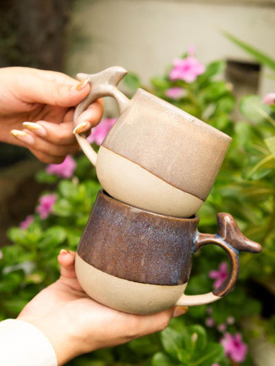 Bird mug set of 2