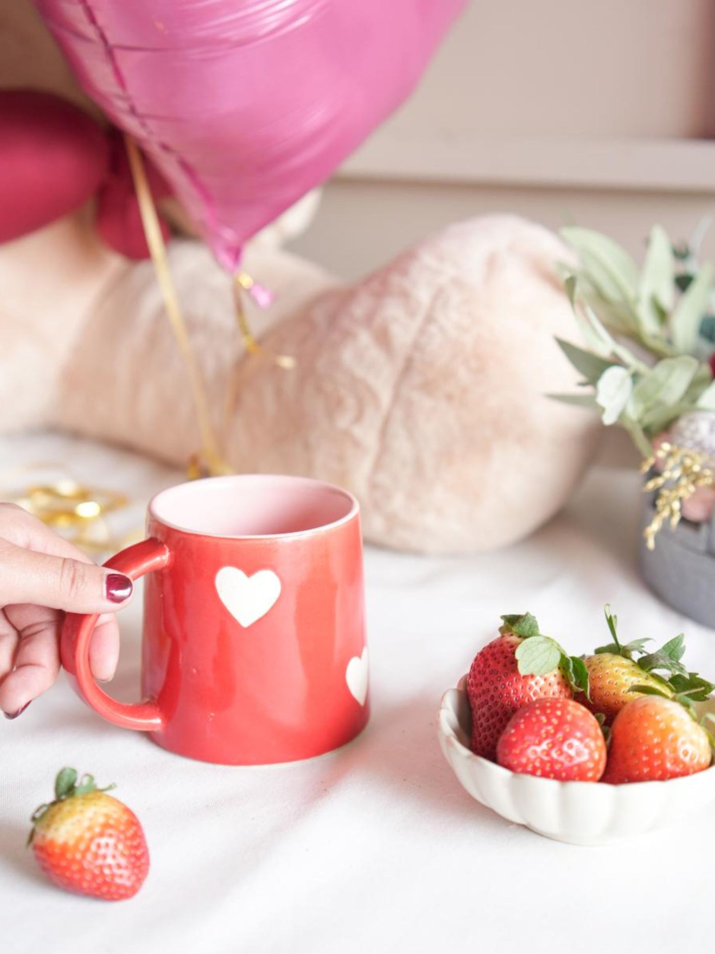 Red heart Coffee mug