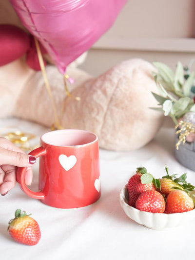 Red heart Coffee mug
