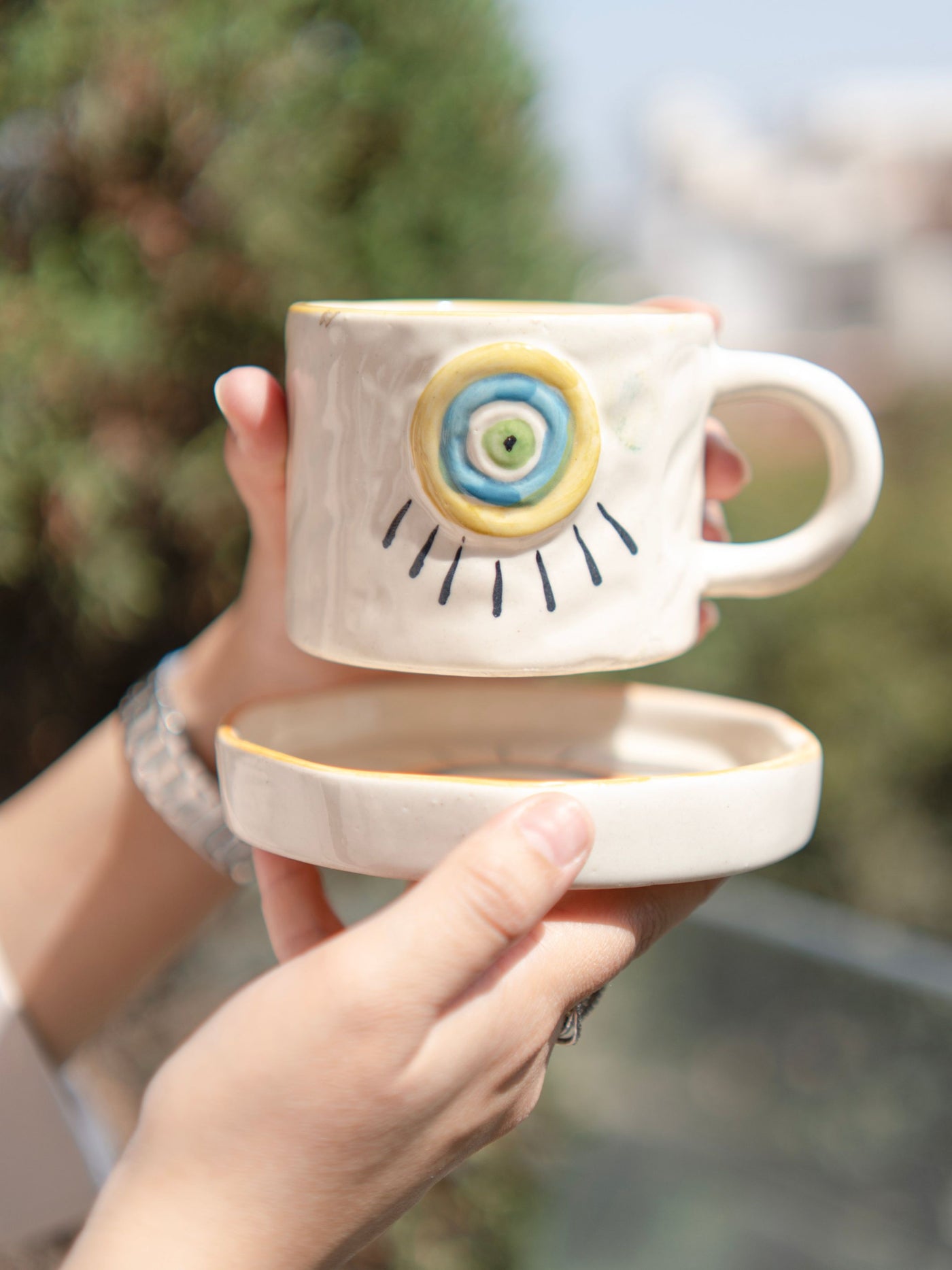 Eye of Protection cup saucer