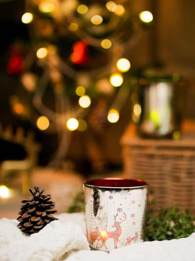 Snowflake Embossed Votive