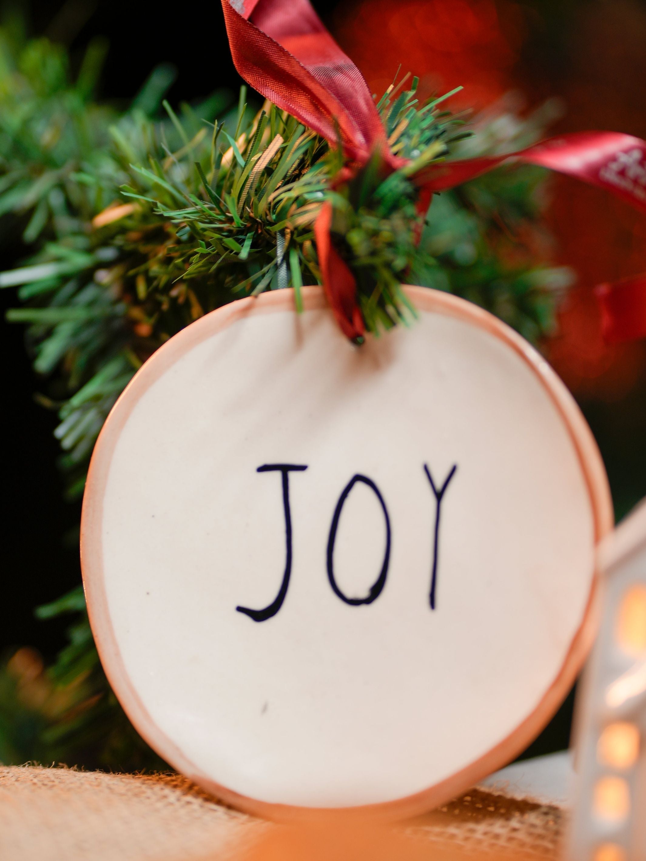 Joy festive ornament